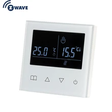 Haozee Z Wave Plus Smart Thermostat Temperature Controller for Water/Electric floor Heating with LCD Touch Screen