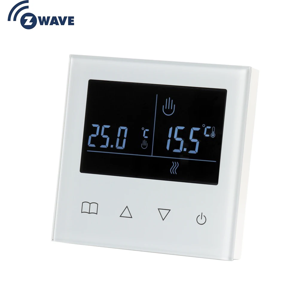 IN STOCK Z Wave Plus Smart Thermostat Temperature Controller for Water-Electric floor Heating with L