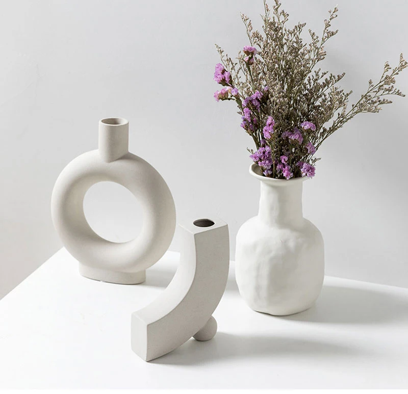 🔥🔥 Minimalist Ceramic Vase - White Ceramic Vases For Home Decoration
