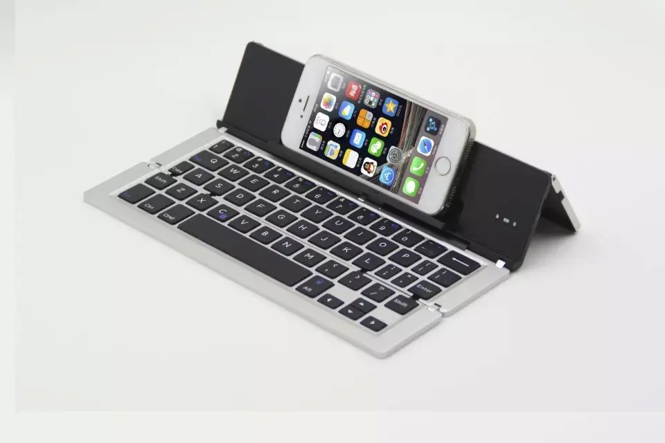 

Manufacturers Wholesale Portable Bluetooth Keyboard Three System Universal Mobile Phone Tablet PC Aluminium Alloy Wireless Foldi