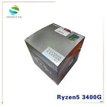 Процессор AMD Ryzen 5 3400G R5 3400G 3,7 GHz четырехъядерный Восьмиядерный процессор 65W процессор YD3400C5M4MFH разъем AM4 с охлаждающим вентилятором