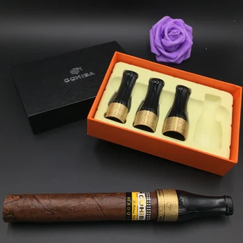

42-57 Ring caliber Cigar Pipe Case Holder Nozzle tube Washable circulation filter extension mouth portable Men's Gadget 4pcs