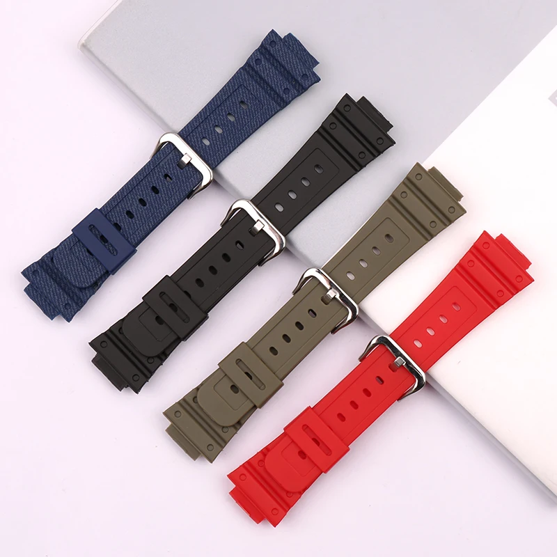 Резиновый ремешок для мужских часов аксессуары пряжка с язычком Casio g shock DW5600GW M5610