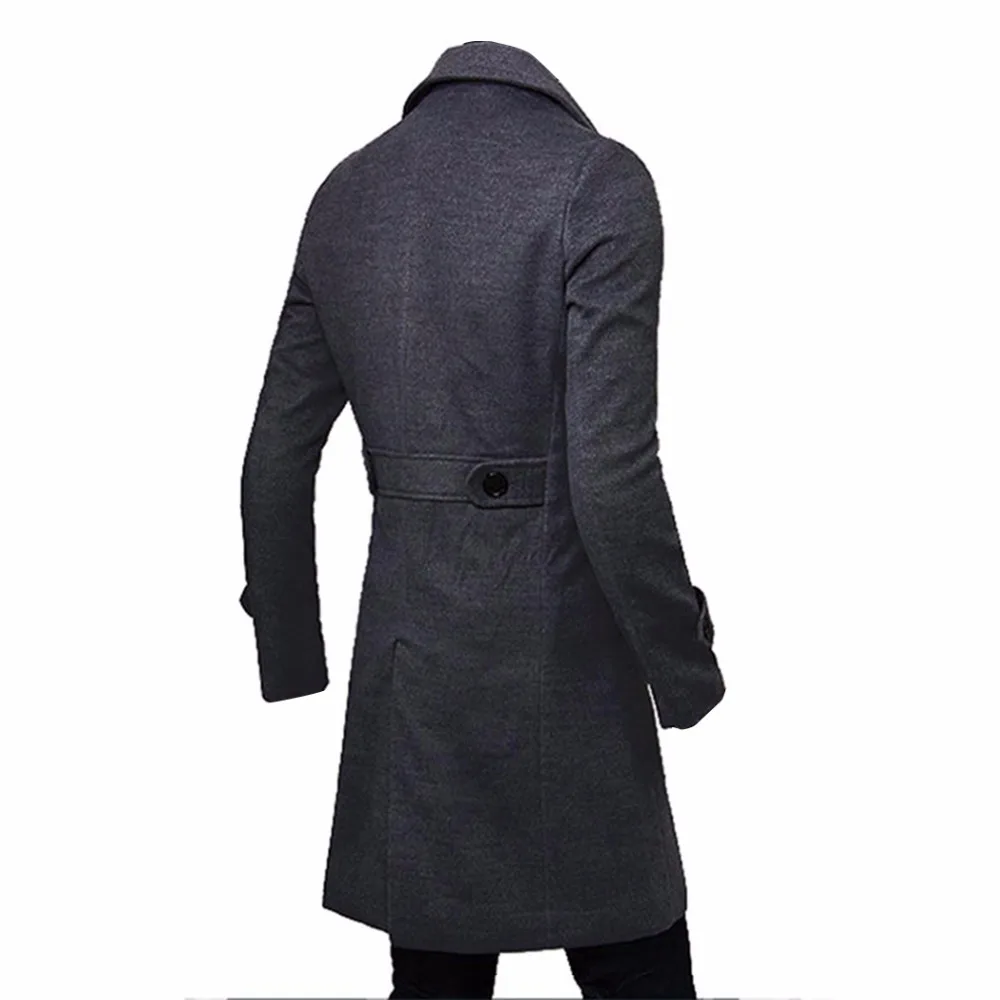 Зимнее шерстяное пальто, мужская приталенная куртка, Мужская модная верхняя одежда, теплые мужские повседневные куртки, шерстяное пальто, пальто размера плюс 5XL
