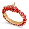 New Arrived Trendy Statement Enamel Bangle Cuff Bracelet Fashion Colorful Animal Zebra Bracelet Chunky Bangle for Women 5