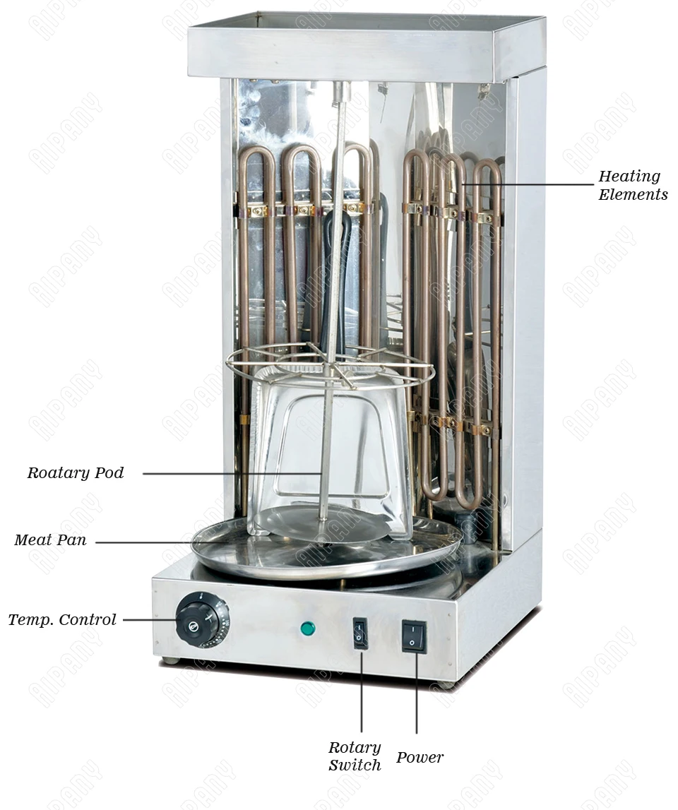 OT220 Electric Turkey Kebab Machine Doner Kebab Roaster Rotisseries Oven rotary function Stainless Stell OT220 Electric Turkey Kebab Machine Doner Kebab Roaster Rotisseries Oven rotary function Stainless Stell