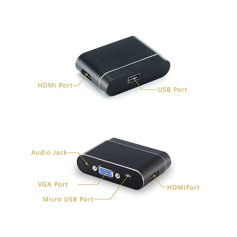 FULL-L9 1080P Hdmi донгл для Android/Ios/type-C устройств Usb, Vga и Hdmi, Смарт двойной дисплей Мониторы зеркалирование звука и Im