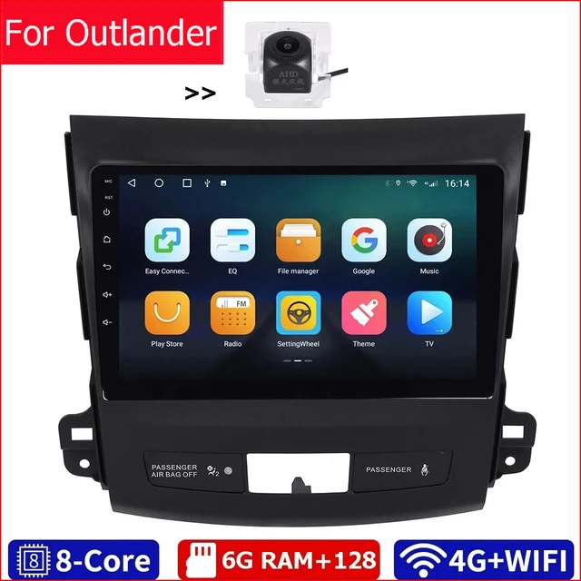 $144 Android 10 2 Din Car Multimedia Player Dvd Gps Auto Radio Navigation Wifi Bluetooth IPS Screen DSP For Mitsubishi Outlander 3 XL