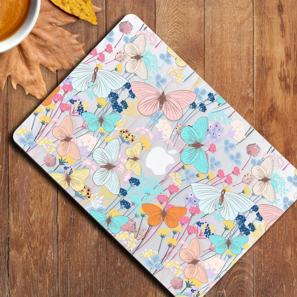 laptop case 16 inch Laptop Case A2141 Floral Print Hard Shell Cover for MacBook 2020 Air Pro 13 A1932 A2337 A2289 AA233 Case w/keyboard Skin laptop cover