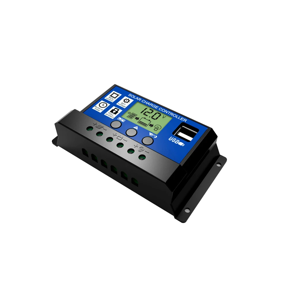 

Multipurpose Intelligent Solar Controller LCD Solar Charge Controller with HD Dual USB Interface for Home or Industrial