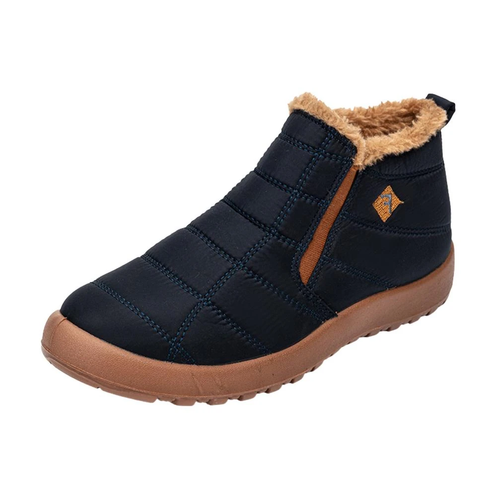 Botas de nieve cálidas para hombre y mujer, botines forrados de piel, impermeables, para Invierno|Botas de nieve| - AliExpress