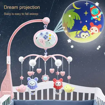 

Baby Musical Crib Mobile with Timing Function Projector and Lights Newborn Remote Control Bed Bell Baby Toy 3-6-12 Months Baby M