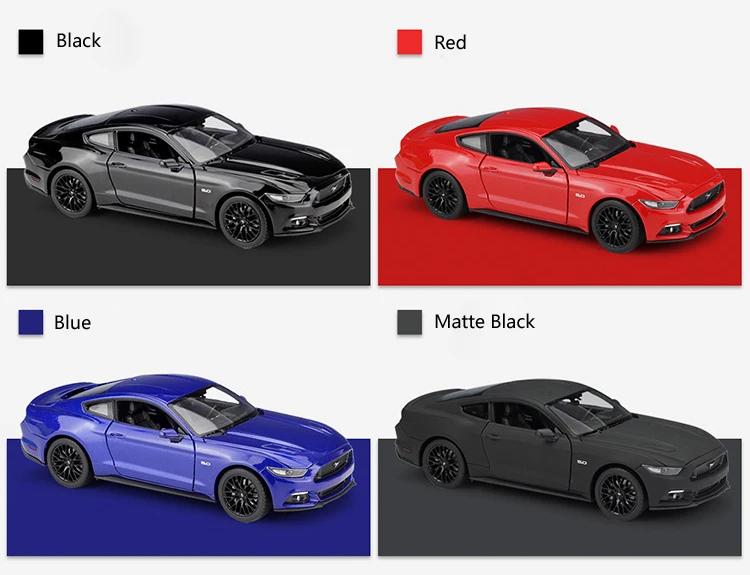 WELLY литье под давлением автомобиля 1:24 Масштаб Ford Mustang GT классическая модель автомобиля металлический спортивный автомобиль игрушечный автомобиль из сплава для детей Коллекция подарков