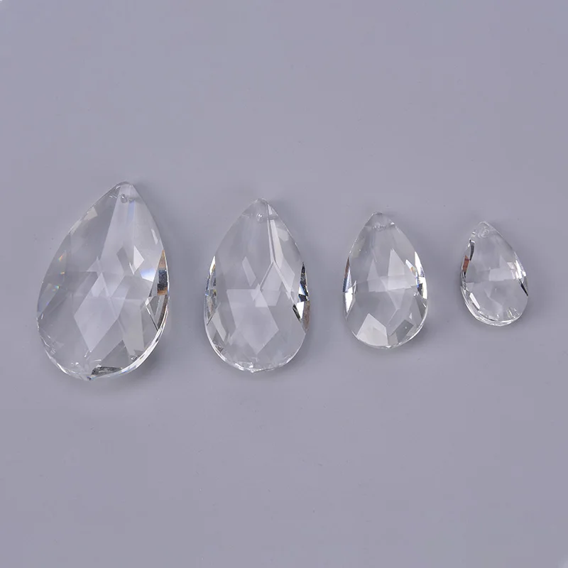 1pcs Clear Chandelier Glass Crystals Lamp Multi Faceted Bead Hanging Drops Pendants