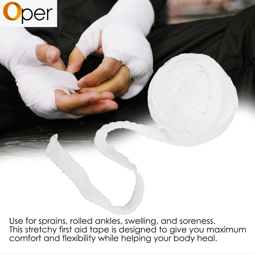 

Medical Breathable Durable Elastic Mesh Bandage Ankle Sprains Swelling Soreness First Aid Tape Tearing Without Scissors Portable