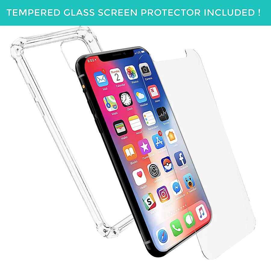 Transparent Silicone Case For iPhone 11 Pro Max Case Shockproof Silicone Soft TPU Clear Cover Case For iPhone 11 Pro Max Case