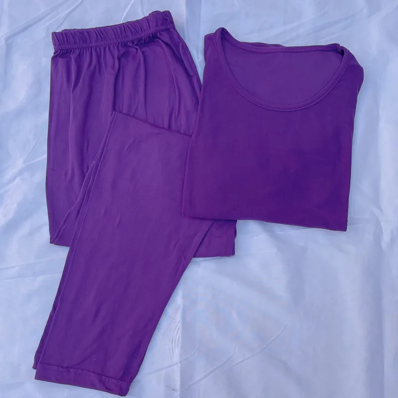 Women Pajamas Set Modal Cotton Sleepwear 3XL-7XL 45 To 110 KG