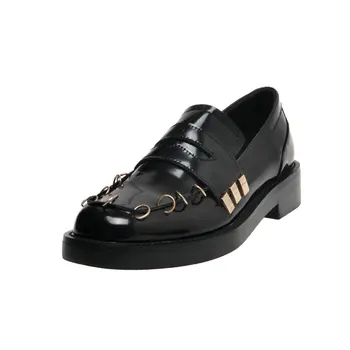 

Fashion Women Genuine Leather High Quality Pumps Round Toe Spring Autumn Retro Student Shoes Woman Basic Pumps