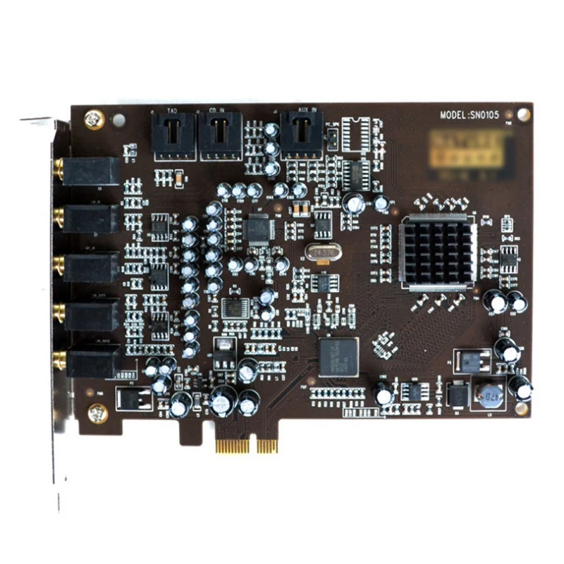 5 1 звуковая карта PCI Express PCI-E встроенный двойной выходной интерфейс для PC Window XP/7/8 |