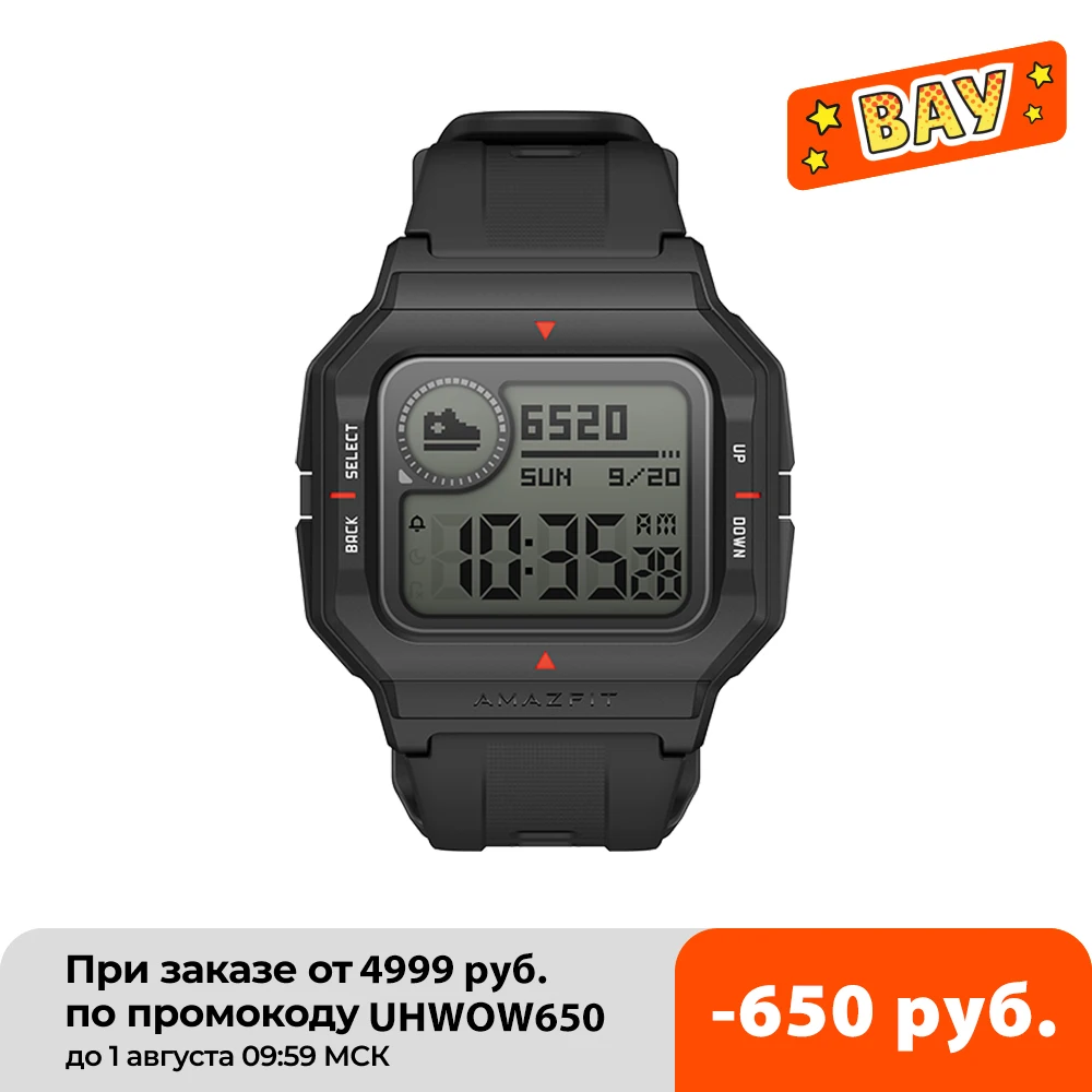Оригинальные Смарт-часы Amazfit Neo 5ATM отслеживание Время работы батареи 28 дней для
