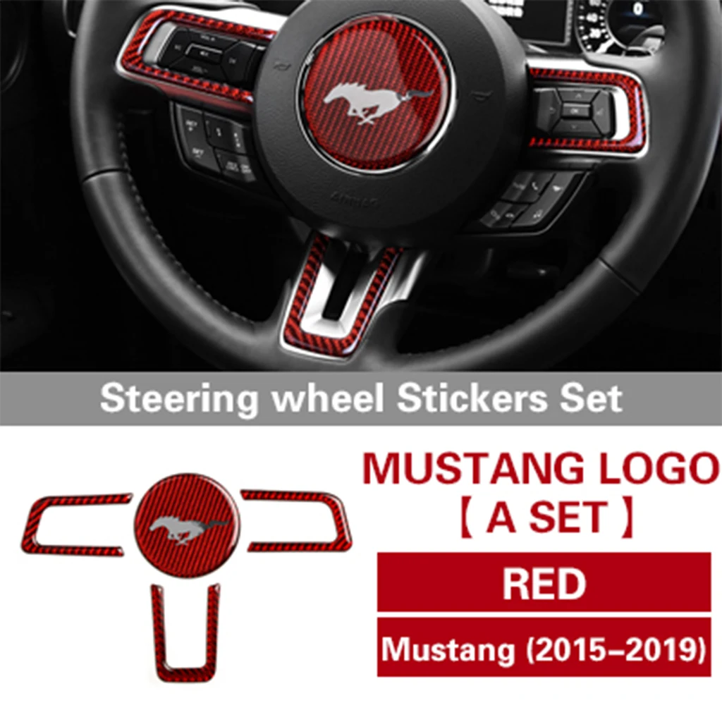 Для Ford Mustang 2015-2020 TPIC внутреннее Автомобильное рулевое колесо Кобра Шелби лошадь