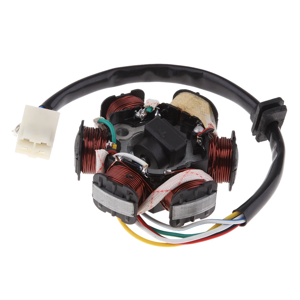 6 Pole Magneto Coil Stator for 4 stroke 110cc bikes 125cc Engines Quad Buggy