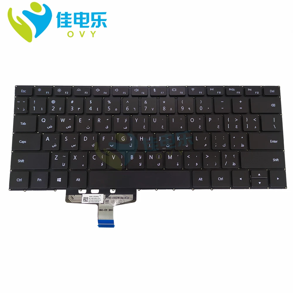 

OVY FS Replacement Keyboards for Huawei MagicBook VLR W19 KPRC W10 VLR-W19 Farsi Arabic black laptops keyboard NSK 350BQ New