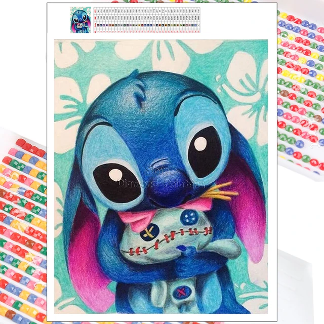 DIY Diamond Painting Lilo and Stitch Diamond Embroidery 5D Full Drill  Cartoon Mosaic Picture Home Decor Disney Children's Gifts - AliExpress