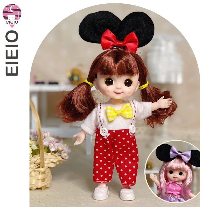 New BjD 16CM Doll For Gitls 13 Movable Joints Cute Face and Blue Eyes with Clothes Shoes Mini Dolls Girl Gift for Girls Diy Toys 2