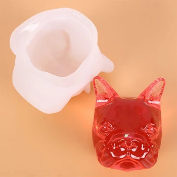 

3Pcs Silicone Resin Dog Casting Molds, Epoxy DIY Casting Mold for Craft Art L4ME