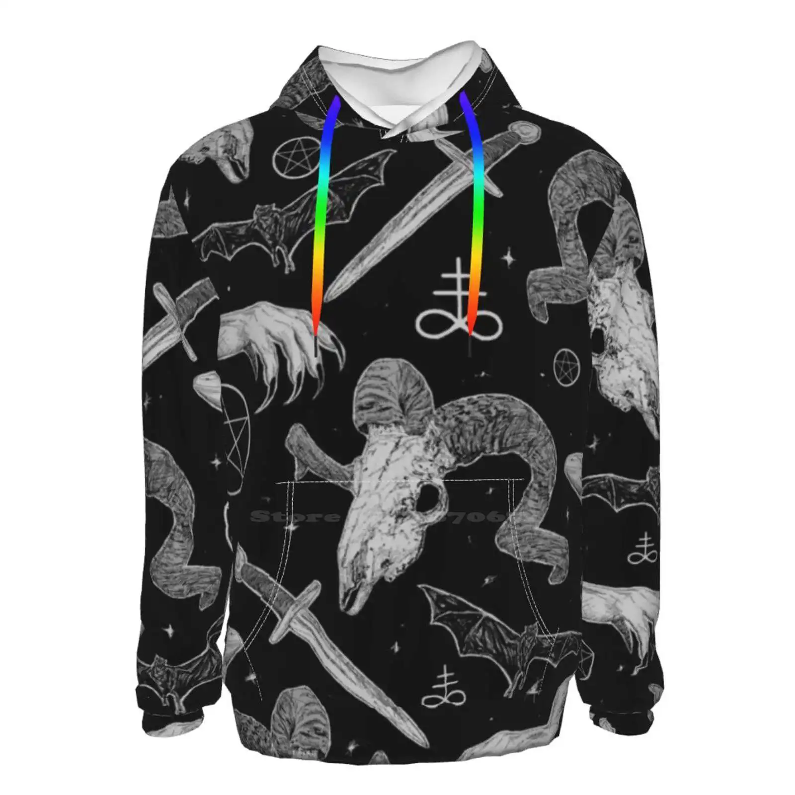 Rituals Sudadera con capucha de manga larga y estampado 3D, ropa para Parte Superior Femenina
