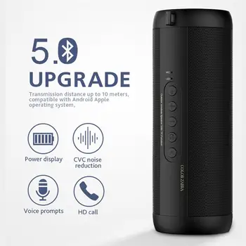 

Bluetooth 4.1 Speaker 1800mAh Lithium Battery Operated Wireless Waterproof Outdoor Loud Sound Stereo Bass