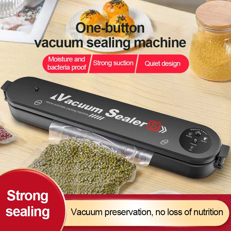 

Automatic Vacuum Sealer Machine with 15 Pcs Vacuum Bags Food Preservation Sealing Machine Home Kitchen Vacuum Packaging Machine