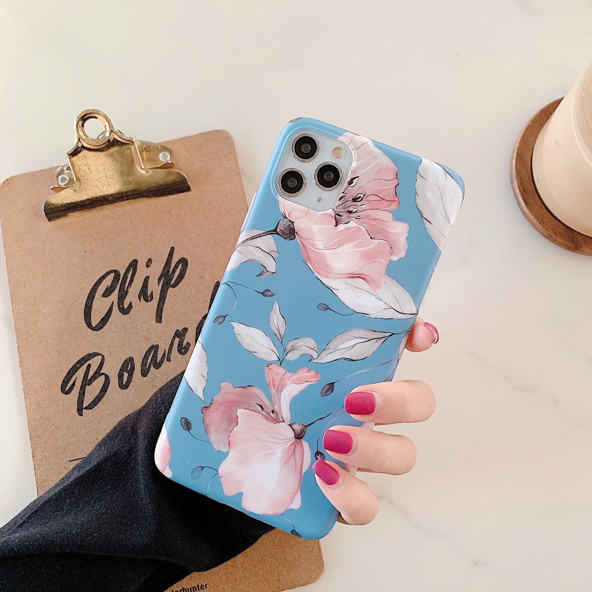 Чехол для телефона в стиле ретро с цветами и листьями iPhone 11 Pro Max XR XS X 8 7 6 6S Plus