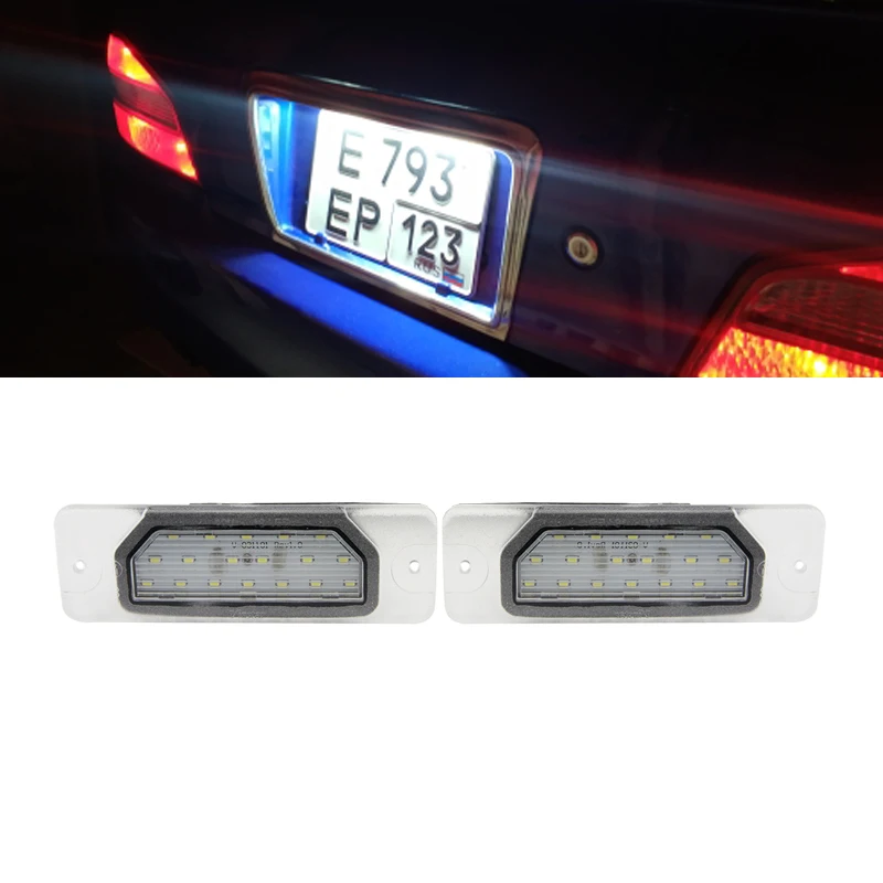 2x SMD белый светодиодный номерной знак светильник лампа для Nissan CEFIRO A33 Fuga Y51 Maxima CA33 |