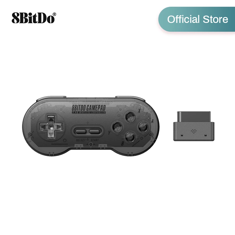 8bitdo SN30 2.4G bezprzewodowy pad do gier do oryginalnego SNES/SFC (SN/SF/przezroczysty Edition) - Super NES 2 8bitdo SN30 2.4G bezprzewodowy pad do gier do oryginalnego SNES/SFC (SN/SF/przezroczysty Edition) - Super NES 2