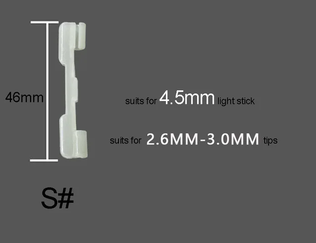 8pcs Night Fishing Rod Tip light holder Clip used on fishing rod for chemical light stick fishing tackle accessories B316 S
