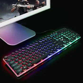 

Durable Keyboard Wear-resistant Portable Wired Keyboard and Gaming Mouse Set Keycap Backlit Gaming Keyboard Mouse Combo