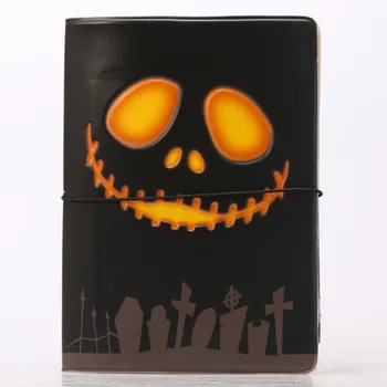 

Western Style Halloween Pumpkin Pattern Stereo Passport Set Cartoon Passport Holder Travel Document Set Credit Card Holder