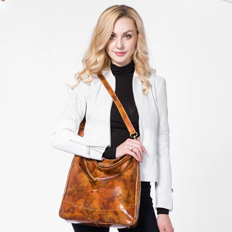 Женские Натуральная кожа сумка большая бродяги женские кожаные сумки|leather