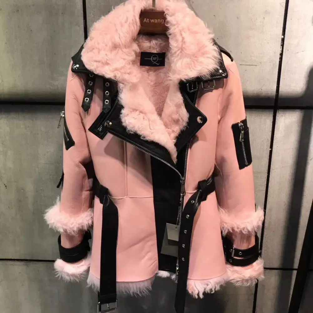 

Real Tuscany fur-in-one coat women winter 2019 new fashion Luxury high quality style jacket oversized