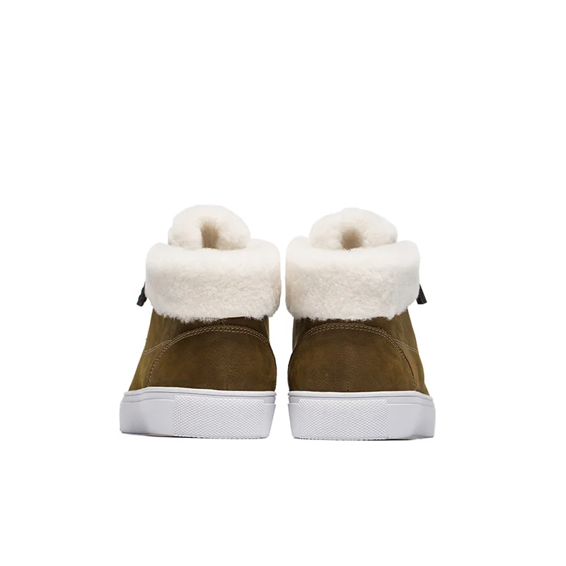 OPP Men Boots Anti-Skidding Leather Shoes Men OPP Popular Comfy Spring Autumn Men Shoes Short Plush Snow Boots Durable Outsole