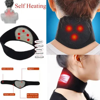 

1 2 3 Pcs Neck Support Massager Tourmaline Self-heating Neck Belt Protection Spontaneous Heating Belt Pain Relief Body Massager