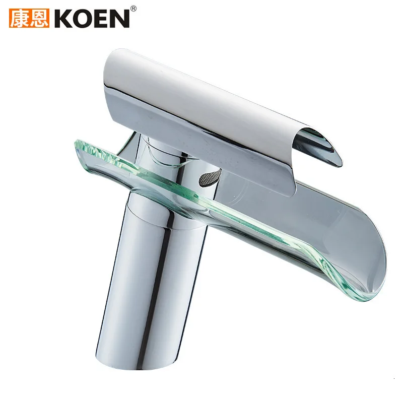 

Full Copper Basin Water Tap Short Paragraph Off The Stage Basin Hot And Cold Mix Water Tap Glass Waterfall Water Tap