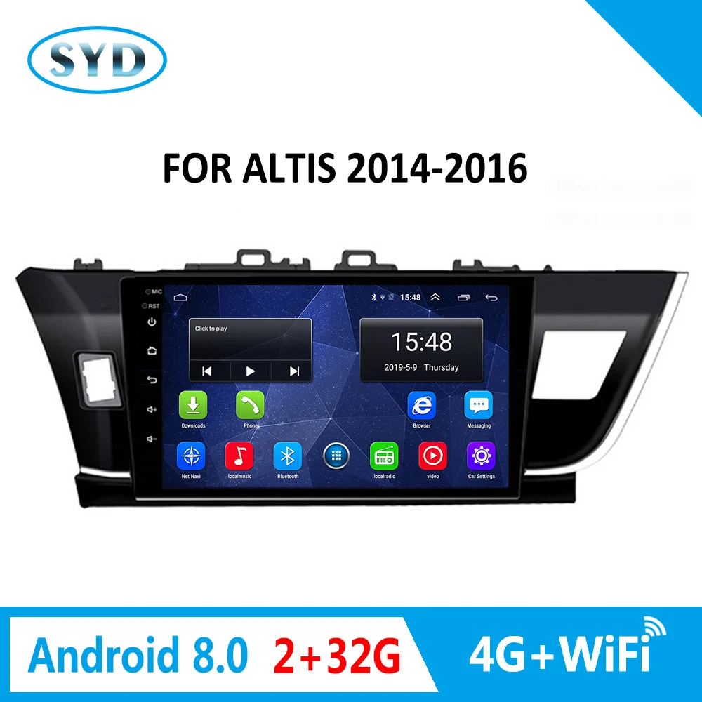 Для Toyota венчик Альтис автомобильный мультимедийный плеер 2014 2016 Android 8 0 4G Lte все Netcom