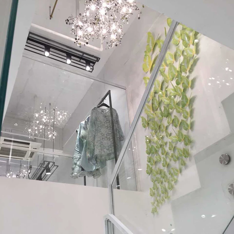 Terzani argent ОСВЕЩЕНИЕ ручной работы нержавеющая сталь листьев люстра лампа для гостиная/спальня дома deor