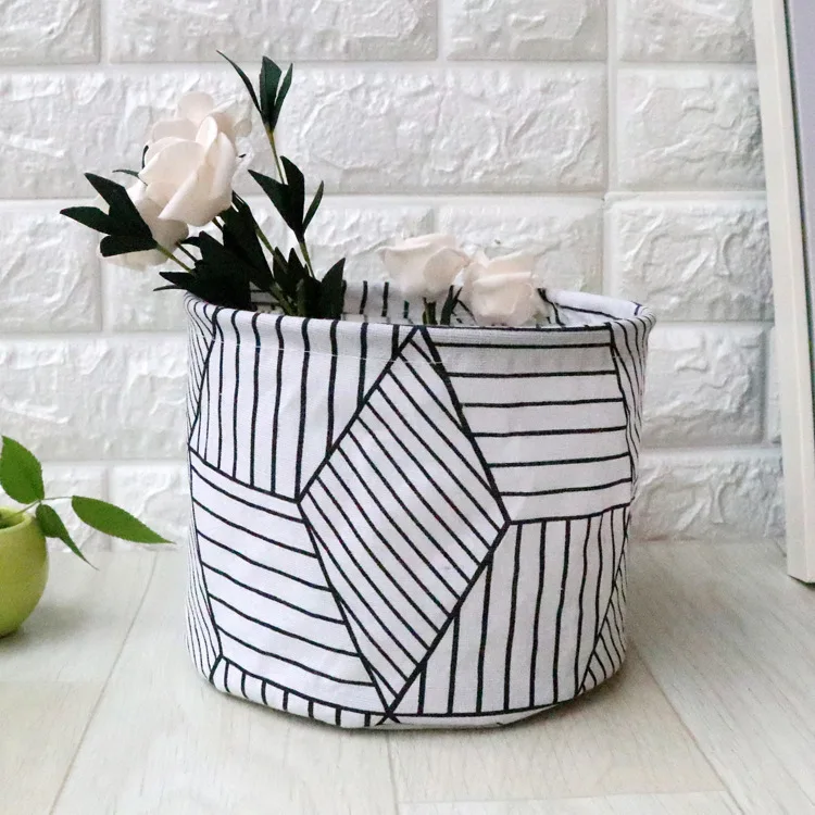 DIY Настольная корзина для хранения всякой всячины Нижнее белье коробка для хранения игрушек косметический ящик для хранения книг канцелярский контейнер корзина для белья - Цвет: White Diamond