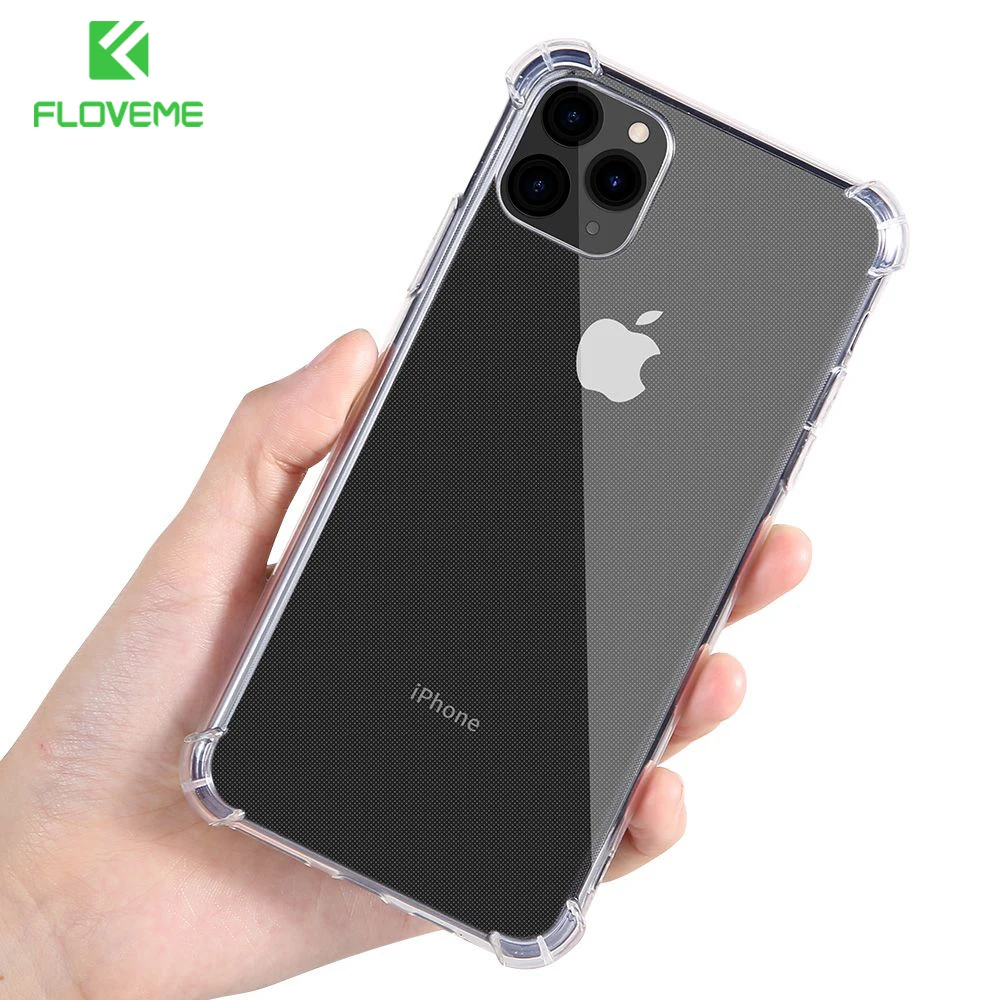 

FLOVEME Transparent Case For iPhone 11 7 8 11 XR X XS Max 7 8 6 6S Plus Soft Silicone Case For iPhone 11 Pro Max 11 Back Cover