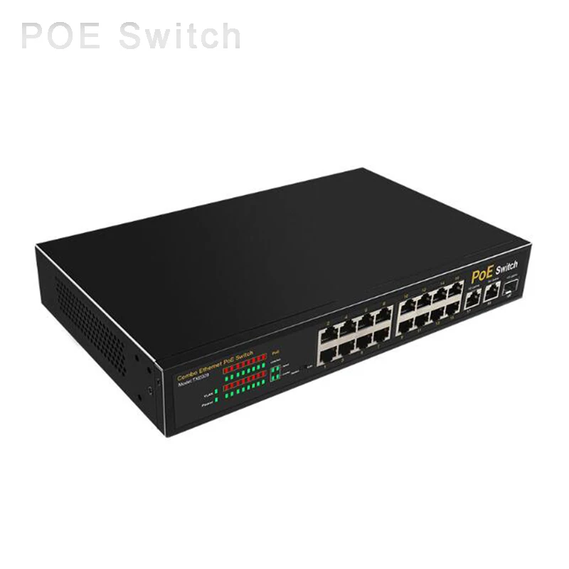 Коммутатор Ethernet Gigabit POE сетевой смарт переключатель для системы видеонаблюдения 2