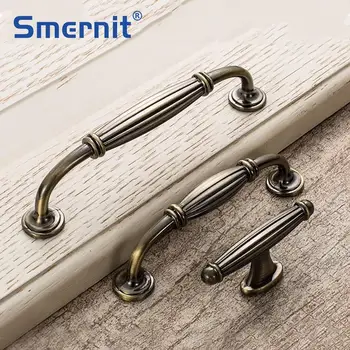 Antique Door Handles and Knobs Furniture Knobs European Cupboard Cabinet Handles Drawer Pulls Kitchen Hardware